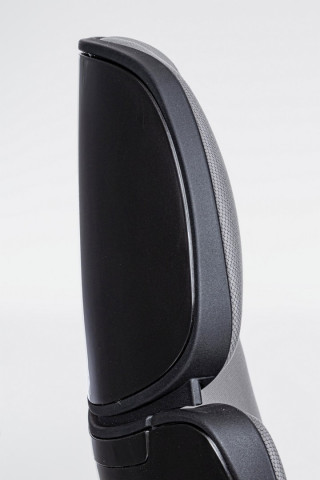 Scaun de birou ajustabil cu recliner gri inchis/negru din stofa si metal, Armstrong Bizzotto - Img 6