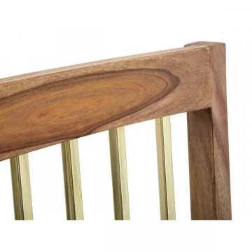 Set 2 scaune dining din lemn de sheesham si metal, 50 x 45 x 100 cm, Elegant Mauro Ferreti - Img 5