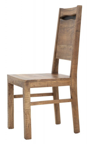 Set 2 scaune dining maro din metal si lemn de acacia, 45 x 45 x 100 cm., Yellowstone Mauro Ferreti - Img 3