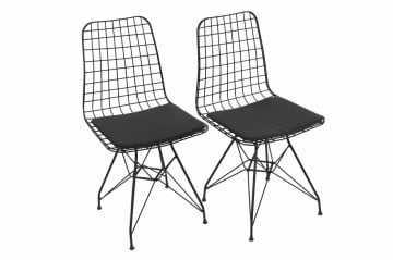 Set 2 scaune minderli negru - Img 4