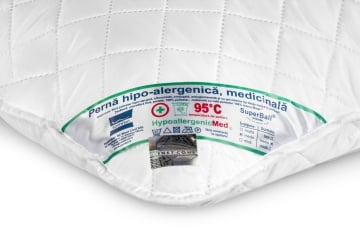 Set Baby HypoallergenicMed - perna 40x60 cm si pilota 100x140 cm hipoalergenica pentru bebelusi - Img 8