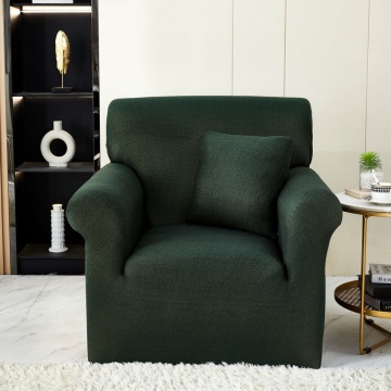 Set huse elastice, canapea 3 locuri + 2 fotolii, cu brate, Uni, verde inchis, SHEJ-41 – fotografie comercială a produsului