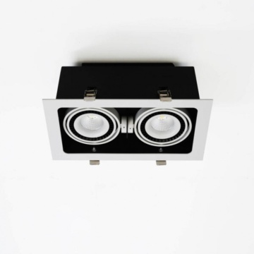 Spot incastrat LED COB Modular II, alb, inclinabil, Max 56W, lumina neutra, Kelektron – imagine de ansamblu a produsului