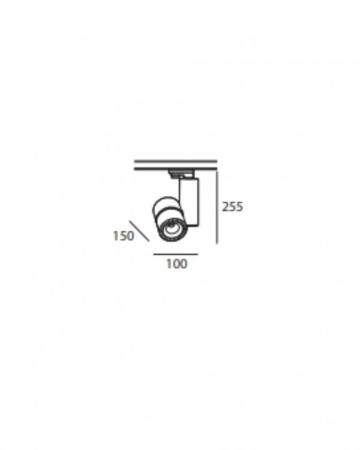 Spot pe sina Led, 22w, TRON 050, 4000k – fotografie de prezentare a produsului
