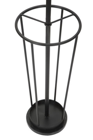 Stativ cuier cu suport umbrele negru din metal, ∅ 26 cm, Glam Black Mauro Ferretti - Img 2