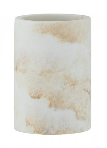 Suport periute si pasta de dinti Odos, Wenko, 8 x 10 cm, polirasina, alb/bej - Img 6