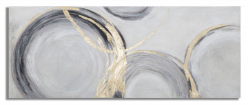 Tablou decorativ multicolor din lemn de Pin si panza, 150x3,8x60 cm, Circly Mauro Ferretti
