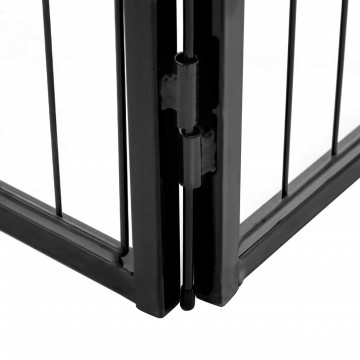 Tarc interior / exterior pentru animale de companie, 77 x 60 cm, metal, negru, Feandrea - Img 6