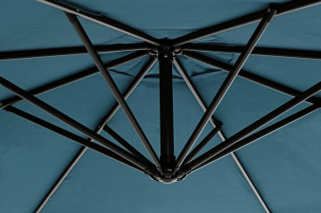 Umbrela de gradina albastru petrol din poliester si metal, ∅ 300 cm, Texas Bizzotto - Img 7