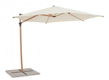 Umbrelă de soare cu brat, alba, 330 cm, Rica, Yes - Img 1