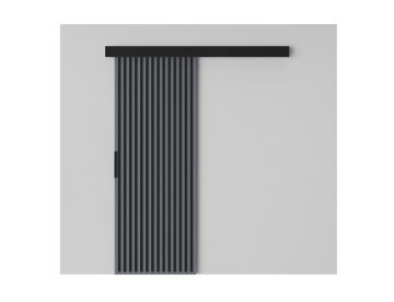 Ușă glisantă Perion – 76x1.6x205 cm – Gri / Negru