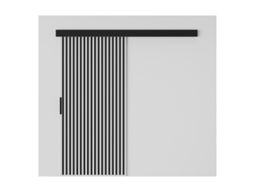Ușă glisantă Perion – 96x1.6x205 cm – Alb / Negru