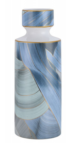 Vaza decorativa albastra din ceramica, ø 14 cm, Tall Mauro Ferreti