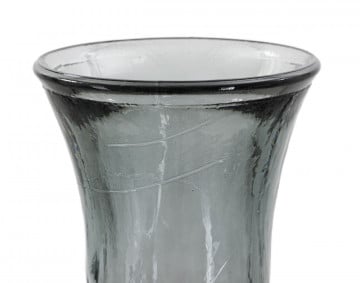 Vaza decorativa fumurie din sticla reciclata, ø 34 cm, Jarron Arabe Mauro Ferreti - Img 2
