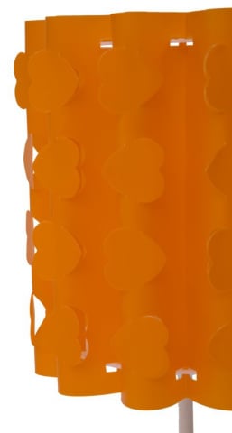 Veioza portocalie din plastic, ø 19 x h31 cm, Cuori Mauro Ferreti - Img 2