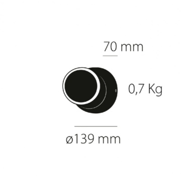 Aplica LED 5W, Negru, Scuba w1, Kelektron – imagine secundară de catalog