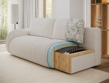 Canapea Avuela extensibil, 250x105x94 cm – Royal 18 - Img 13