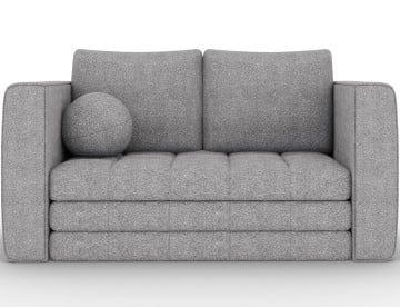 Canapea extensibilă Kastol, bouclé gri, 137x71x74 cm – Royal 04