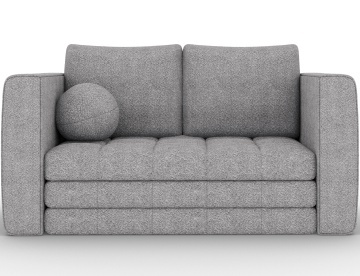 Canapea Kastol , gri bouclé extensibil, 137x71x74 cm – Royal 04
