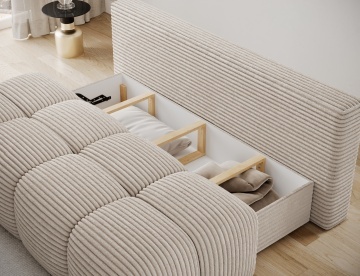 Canapea Nuwia extensibil, 200x102x100 cm – Modullo 01 - Img 8