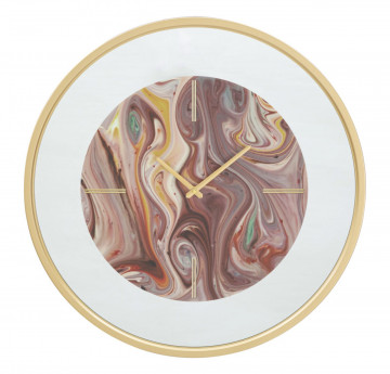 Ceas decorativ multicolor din metal, ∅ 60 cm, Mix Mauro Ferretti - Img 1
