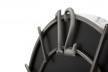 Ceas decorativ negru/argintiu din MDF si metal, ∅ 60 cm, Glam Silver Mauro Ferretti - Img 3