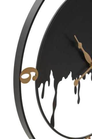 Ceas decorativ negru din metal, ∅ 66 cm, Splash Mauro Ferretti - Img 4
