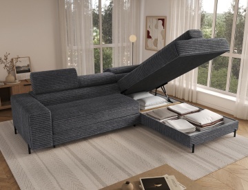Colțar Colesio extensibil, 274x200x93 cm, orientare dreapta – Modullo 04 – prezentare de produs din alt cadru