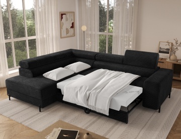 Colțar Colesio extensibil, 274x200x93 cm, orientare stânga – Modullo 10 – prezentare vizuală a produsului