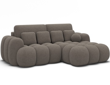 Colțar Covelion extensibil, 260x167x105 cm, orientare dreapta – Royal 20 – cadru suplimentar de prezentare
