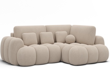 Colțar Cozion extensibil, 267x165x105 cm, orientare dreapta – Calmora 18 - Img 4