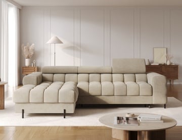Coltar extensibil cu spatiu pentru depozitare, 285x181x93 cm, Felro L, Eltap – fotografie de produs pe fundal neutru