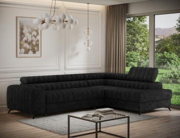 Colțar Kanedo extensibil, 269x204x86 cm, orientare dreapta – Aura 06 – cadru suplimentar de prezentare