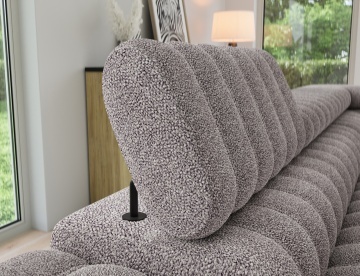 Colțar Kanedo extensibil, 269x204x86 cm, orientare dreapta – Paolli 04 – fotografie de produs pe fundal neutru