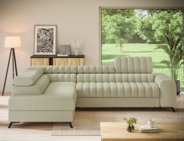 Colțar Kanedo extensibil, 269x204x86 cm, orientare stânga – Monolith 04 – prezentare alternativă a produsului