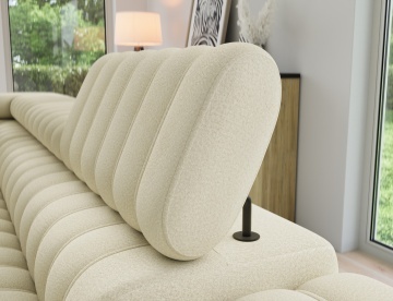 Colțar Kanedo extensibil, 269x204x86 cm, orientare stânga – Monolith 04 – prezentare secundară de catalog