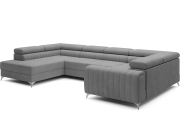 Colțar Louis extensibil, 347x202x92 cm, orientare stânga – Monolith 85 – prezentare vizuală a produsului