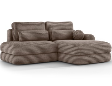 Colțar Ripeli extensibil, 217x175x96 cm, orientare dreapta – Modullo 20 – cadru suplimentar de prezentare