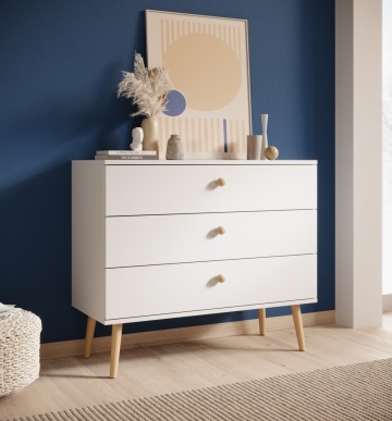 Comodă cu trei sertare, Beni, ADRK Furniture - Img 11