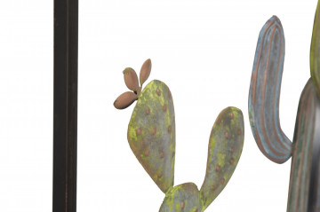 Decoratiune de perete din metal, 50 x 1,3 x 50 cm, Cactus C Mauro Ferreti - Img 4