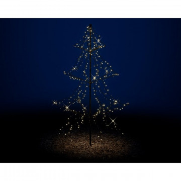 Decoratiune luminoasa Tree metal light-up, Lumineo, H200 cm, 420 LED-uri, lumina calda - Img 5