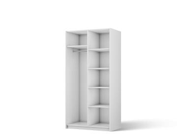 Dulap Alera II Hinged – cu oglindă – 100x58x204 cm – Alb – Alera II Hinged Dulap – Varianta 1 - Img 3