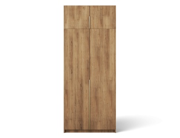 Dulap Bregma II cu uși batante și extensie superioară – 4 uși – 100x58x250 cm – Stejar Artisan – Varianta 2