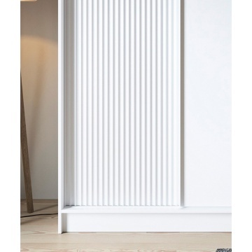 Dulap cu uși glisante Biancco III, 180x60x220 cm – Alb – imagine alternativă de prezentare