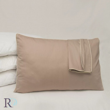 Fata de perna, 50x70 cm, 100% bumbac, maro deschis, Roxyma Dream