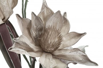 Floare artificiala gri din plastic si metal, ø 35 x h98 cm, Epiphy Mauro Ferreti - Img 3