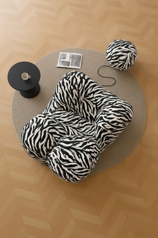 Fotoliu Mama Bear Moises din Memory Foam Premium Ottoman in forma de Bila – imagine de produs pentru prezentare