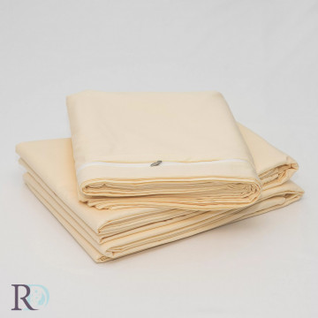 Husa de pilota, 100% bumbac, tesatura satin, crem, Roxyma Dream