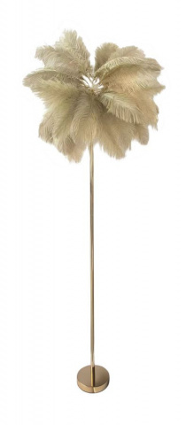 Lampadar auriu din metal si textil, ø 55 x h160 cm, Palm A Mauro Ferreti