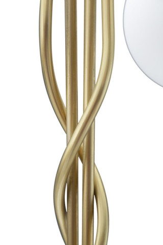 Lampadar auriu din metal, Soclu E14 Max 40W, ∅ 54 cm, Glamy Mauro Ferretti - Img 6